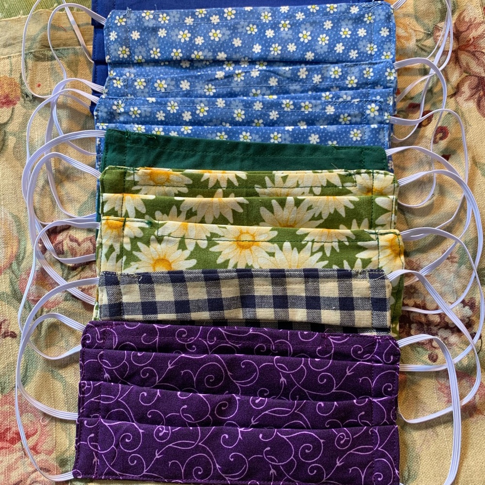 Face mask reusable washable handmade with pocket